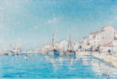 The Southern French Fishing Port Of Martigues