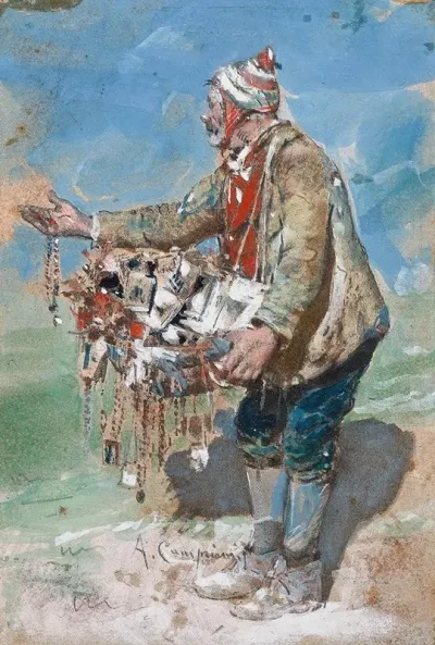 The Souvenir Seller In Montevergine