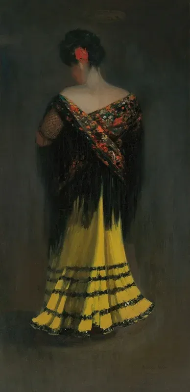 The Spanish Shawl Portrait Of Jeanne Frankenberg
