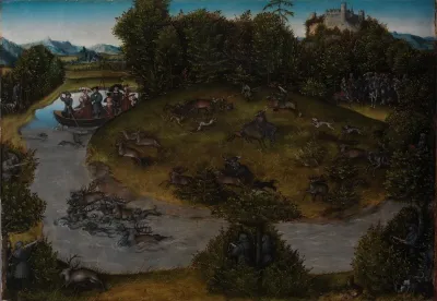 The Stag Hunt Of The Elector Frederic The Wise 1463 1525 Of Saxony