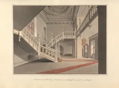 The Staircase At Blickling Norfolk The Seat Of The Right Honourable Lord Suffield
