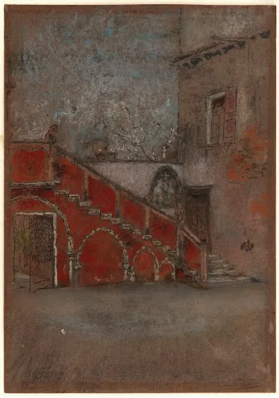 The Staircase Note In Red