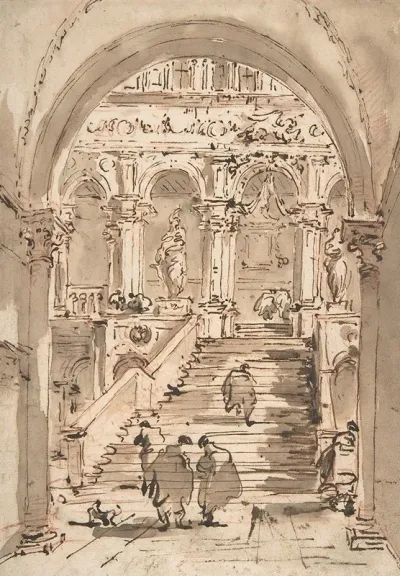 The Staircase Of The Giants Ducal Palace Venice