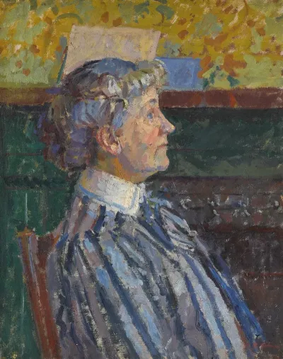 The Striped Blouse Portrait Of Irene Battiscombe The Artists Sister