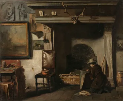 The Studio Of The Haarlem Painter Pieter Frederik Van Os