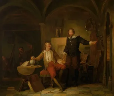The Studio Of The Painter Joos Van Craesbeeck