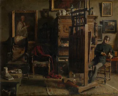 The Studio Of The Painter Jules Lambeaux