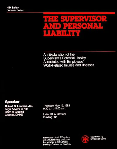 The Supervisor And Personal Liability