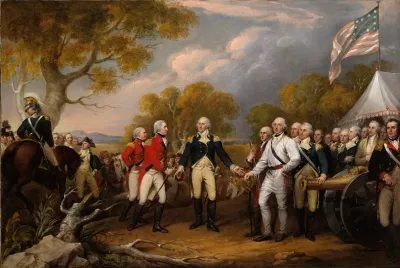 The Surrender Of General Burgoyne At Saratoga October 16