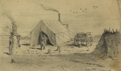 The Sutlers Tent In Camp