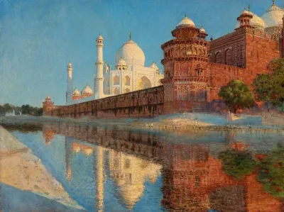 The Taj Mahal Evening