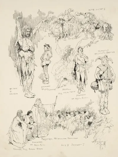 The Tempest Act Iii Scene 2 As Performed At His Majestys Theatre