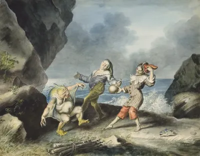The Tempest Ii 2 Caliban Stephano And Trinculo On Seashore