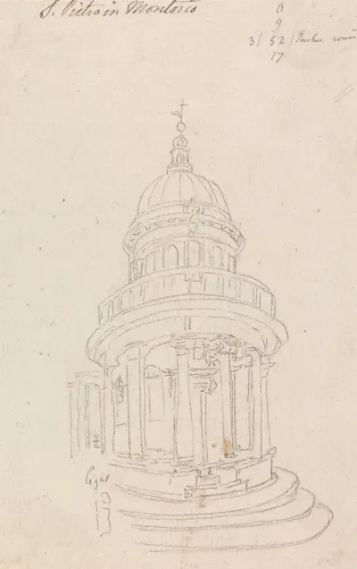 The Tempietto In San Pietro In Montorio Italy