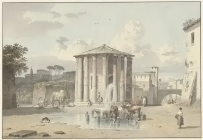 The Temple Of Vesta In Rome