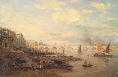 The Thames And Waterloo Bridge From Somerset House