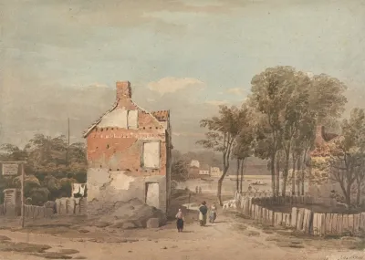 The Thames Near The Penitentiary Millbank London