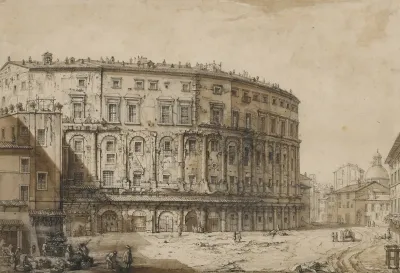 The Theatre Of Marcellus Rome After Giovanni Battista Piranesi