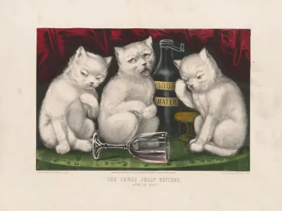 The Three Jolly Kittens After The Feast