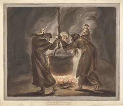 The Three Witches From Macbeth Double Double Toil And Trouble