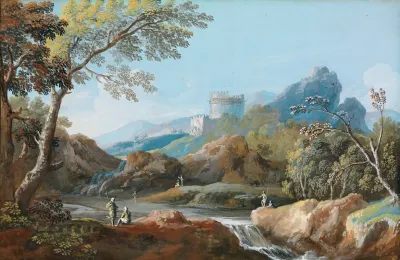 The Tomb Of Cecilia Metella On The Appian Way Near Rome