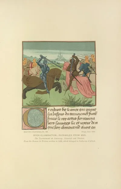 The Tournament At Louvezep Lancelot And Tristan