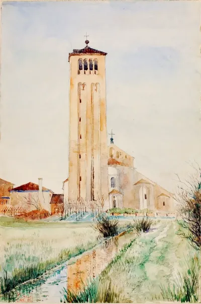 The Tower Cathedral Of Torcello