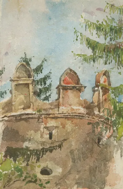 The Tower Of The Manor House In Strazky