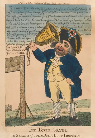 The Town Cryer In Search Of John Bulls Lost Property