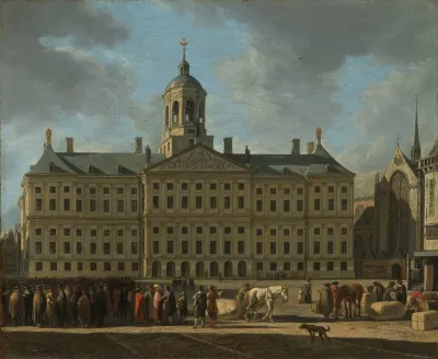 The Town Hall On Dam Square Amsterdam