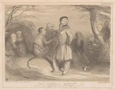 The Travelled Monkey Copied With With Great Freedom From Edwin Landseers Inimitable Picture