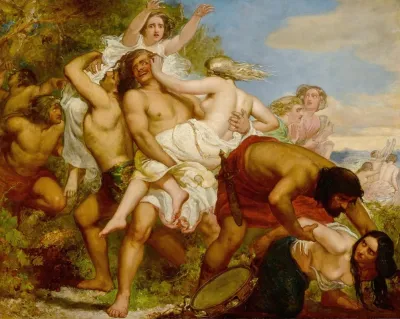 The Tribe Of Benjamin Seizing The Daughters Of Shiloh In The Vineyards