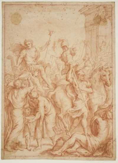 The Triumph Of A Roman Warrior Allegory In Honor Of Camillo Pamphili