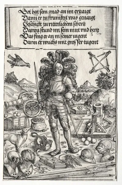 The Triumphal Arch Of Maximilian I Emperor Maximilian As Patron Of Improvements In Artillery And Armor