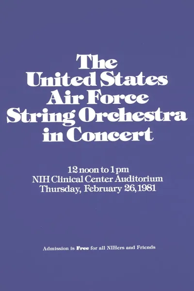 The United States Air Force String Orchestra In Concert