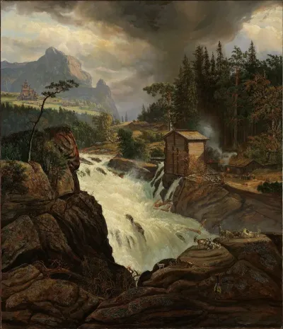 The Upper Falls Of The Labrofoss