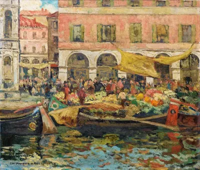The Vegetable Market In Venice