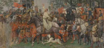The Victorious Return Of Bruges Citizens From The Battle Of The Golden Spurs