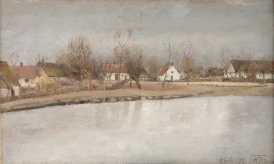 The Village Pond At Ring Zealand