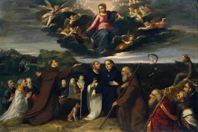 The Virgin Adored By Saints