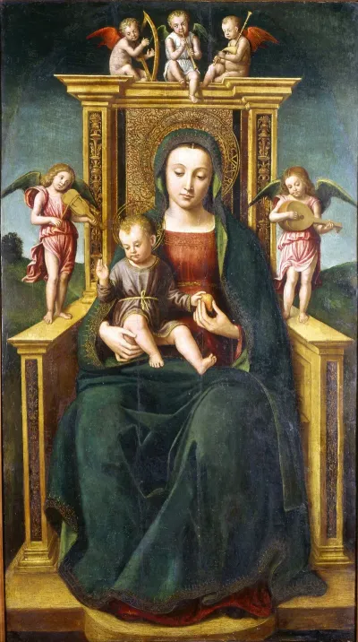 The Virgin And Child Enthroned 2
