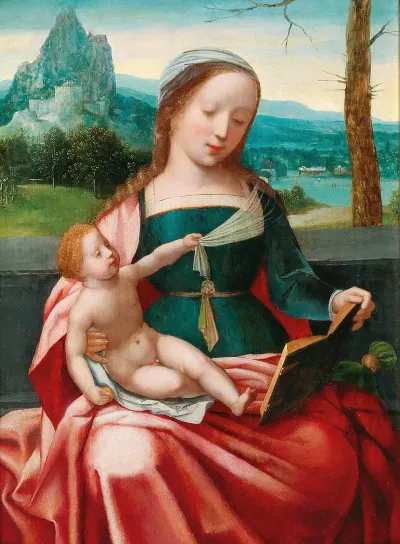 The Virgin And Child In A Landscape