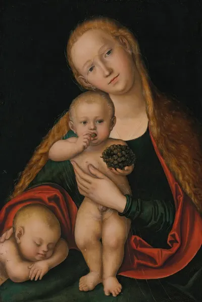 The Virgin And Child With Infant Saint John The Baptist Sleeping