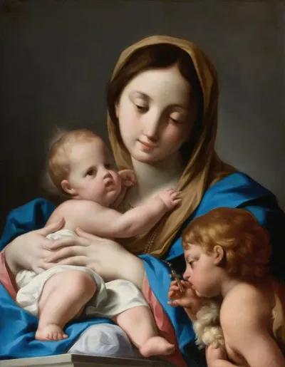 The Virgin And Child With Saint John The Baptist 2