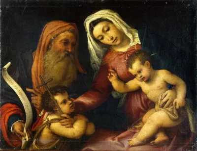 The Virgin And Child With Saints Zacharias And John The Baptist