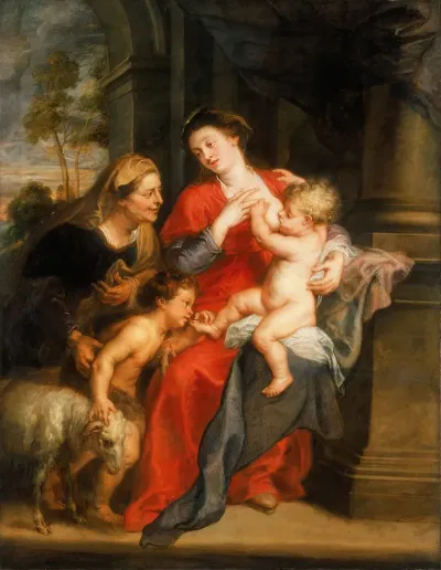 The Virgin And Child With Sts Elizabeth And John The Baptist