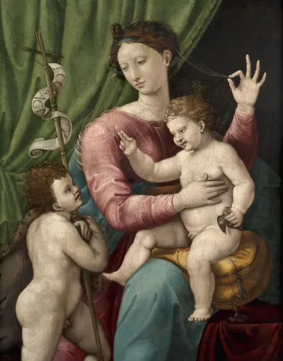 The Virgin And Child With The Little Saint John The Baptist
