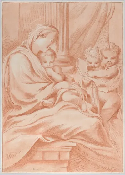 The Virgin And Child With Two Angels 2