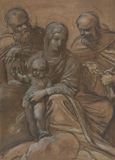 The Virgin And Child With Two Male Saints 2