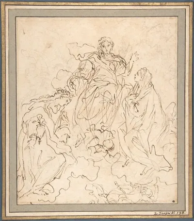 The Virgin And Saint Rosalia Interceding With Christ